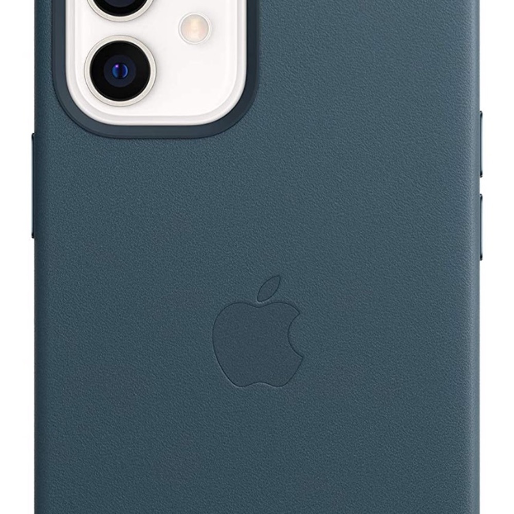 NWT iPhone 12 Pro Max Leather case Baltic Blue